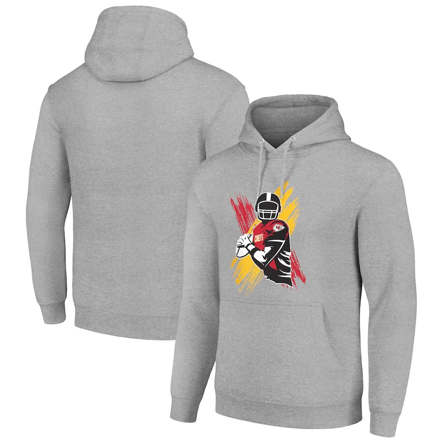 Men kansas city chiefs grey 2024 NFL hoodie